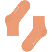 Burlington Kurze Chelsea-Socken – Pfirsichorange