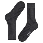 Burlington Duke Street Socken - Anthrazit Mel