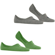 Burlington Everyday 2er-Pack No-Show-Socken – Fairway Green
