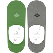 Burlington Everyday 2er-Pack No-Show-Socken – Fairway Green