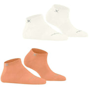 Burlington Everyday 2er-Pack Sneaker-Socken – Pfirsichorange