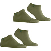 Burlington Everyday 2er-Pack Sneaker-Socken – Salvia Green