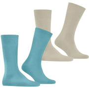 Burlington Alltagssocken im 2er-Pack – Key Largo Blue