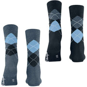 Burlington Everyday Argyle 2er-Pack Socken – Helles Jeansblau