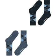 Burlington Everyday Argyle 2er-Pack Socken – Helles Jeansblau