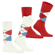 Burlington Everyday Argyle 2er-Pack Socken – gebrochenes Weiß