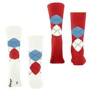 Burlington Everyday Argyle 2er-Pack Socken – gebrochenes Weiß