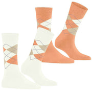 Burlington Everyday Argyle 2er-Pack Socken – gebrochenes Weiß