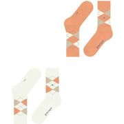 Burlington Everyday Argyle 2er-Pack Socken – gebrochenes Weiß
