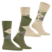 Burlington Everyday Argyle 2er-Pack Socken – Salvia Green