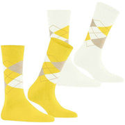 Burlington Everyday Argyle 2er-Pack Socken – Sunshine Yellow