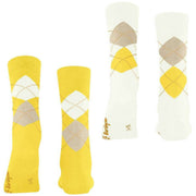 Burlington Everyday Argyle 2er-Pack Socken – Sunshine Yellow