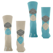 Burlington Everyday Argyle 2er-Pack Socken – Zemet Beige