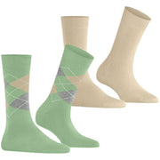 Burlington Everyday Mix 2er-Pack Socken – Quiet Green