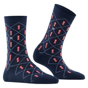 Burlington Phone Booth Socks - Marine Navy