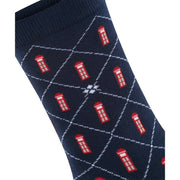 Burlington Phone Booth Socks - Marine Navy