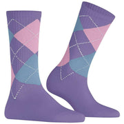 Burlington Gerippte Courtside-Socken – Flieder