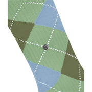 Burlington Gerippte Courtside-Socken – Quiet Green