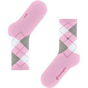 Burlington Gerippte Courtside-Socken – Sportliches Rosenrosa