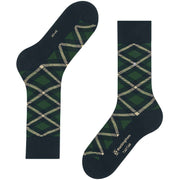 Burlington Schottenkaro-Socken – Marineblau