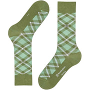 Burlington Schottenkaro-Socken – Salvia-Grün