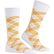Burlington Schottenkaro-Socken – Weiß
