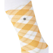 Burlington Schottenkaro-Socken – Weiß