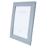 Byron and Brown Slim Classic Nappa Leather 8 x 6 Photo Frame - Powder Blue