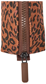 Roka Tate Kleine Baumwoll-Canvas-Tasche – Mini Leopard Brown