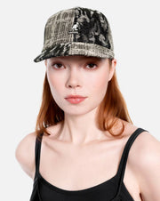 Kangol Denim Mashup Army Cap – schwarze Steppnaht