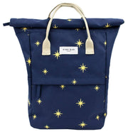 Freundliche Tasche London Hackney bestickter mittlerer Rucksack - Navy Stars