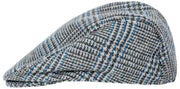 Dents Stanwick Tweed Schiebermütze – Blau