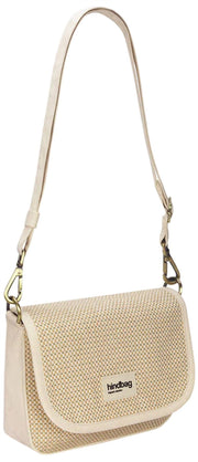 Hindbag Margault gewebte Umhängetasche – Nude Beige