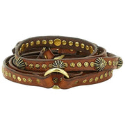 Campomaggi Cinture Stud Ledergürtel – Cognac Tan