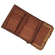 Campomaggi Felloniche Stud Geldbörse – Cognac Tan