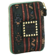 Campomaggi Rapolano Laser Print Geldbörse – Grüne Flasche