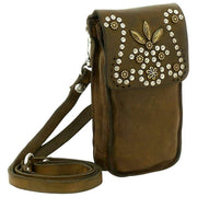 Campomaggi Siena Stud Handytasche – Militärgrün