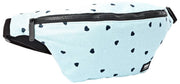 Roka Mill Hill Baumwoll-Canvas-Gürteltasche – Herzdruck blau