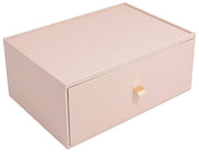 Stackers Supergroßer Make-up-Organizer mit tiefer Schublade – Blush/Gold