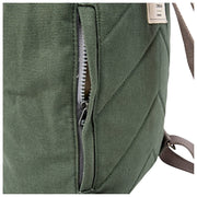 Roka Hampton Kleiner Baumwoll-Canvas-Rucksack – Weidengrün