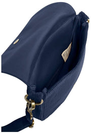 Hindbag Margault Umhängetasche – Samt Marineblau