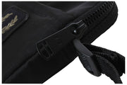 Fred Perry Kleine Seitentasche aus Crinkle-Nylon – Schwarz