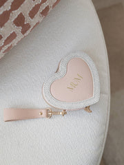 Stackers Herz-Reise-Mum-Schmuckkästchen – Blush/Gold