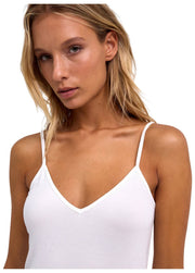 Falke Tägliches nahtloses Spaghetti-Top – Weiß