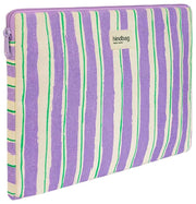 Hindbag Ava Kleine 13-Zoll-Laptoptasche – Grün/Parma-Streifen