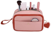 Stackers Herz-Kosmetiktasche – Rosa/Rot