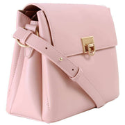 David Jones Half Flap Shoulder Handbag - Light Pink