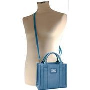 David Jones Small Square Grab Handbag - Blue Jean