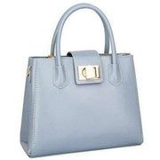 David Jones Tab Over Formal Tote Bag - Light Blue