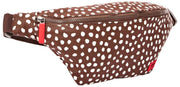 Roka Mill Hill Baumwoll-Canvas-Gürteltasche – Brown Dot